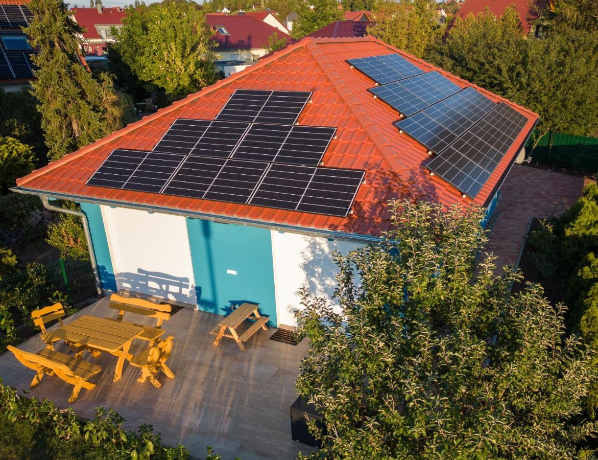 Blaues Ferienhaus ヴェルニゲローデ エクステリア 写真