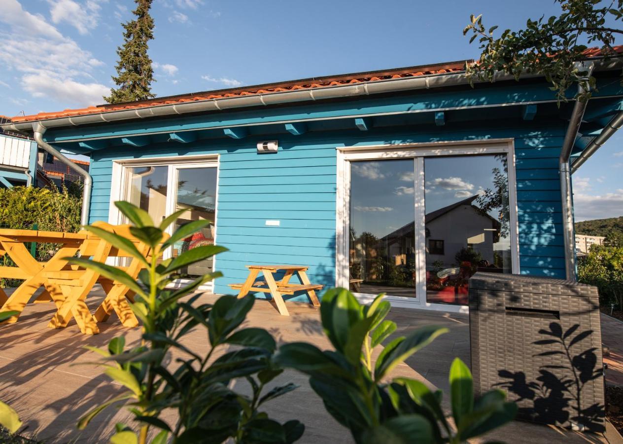 Blaues Ferienhaus ヴェルニゲローデ エクステリア 写真