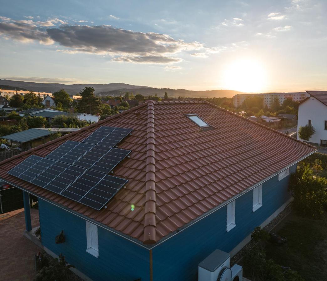 Blaues Ferienhaus ヴェルニゲローデ エクステリア 写真