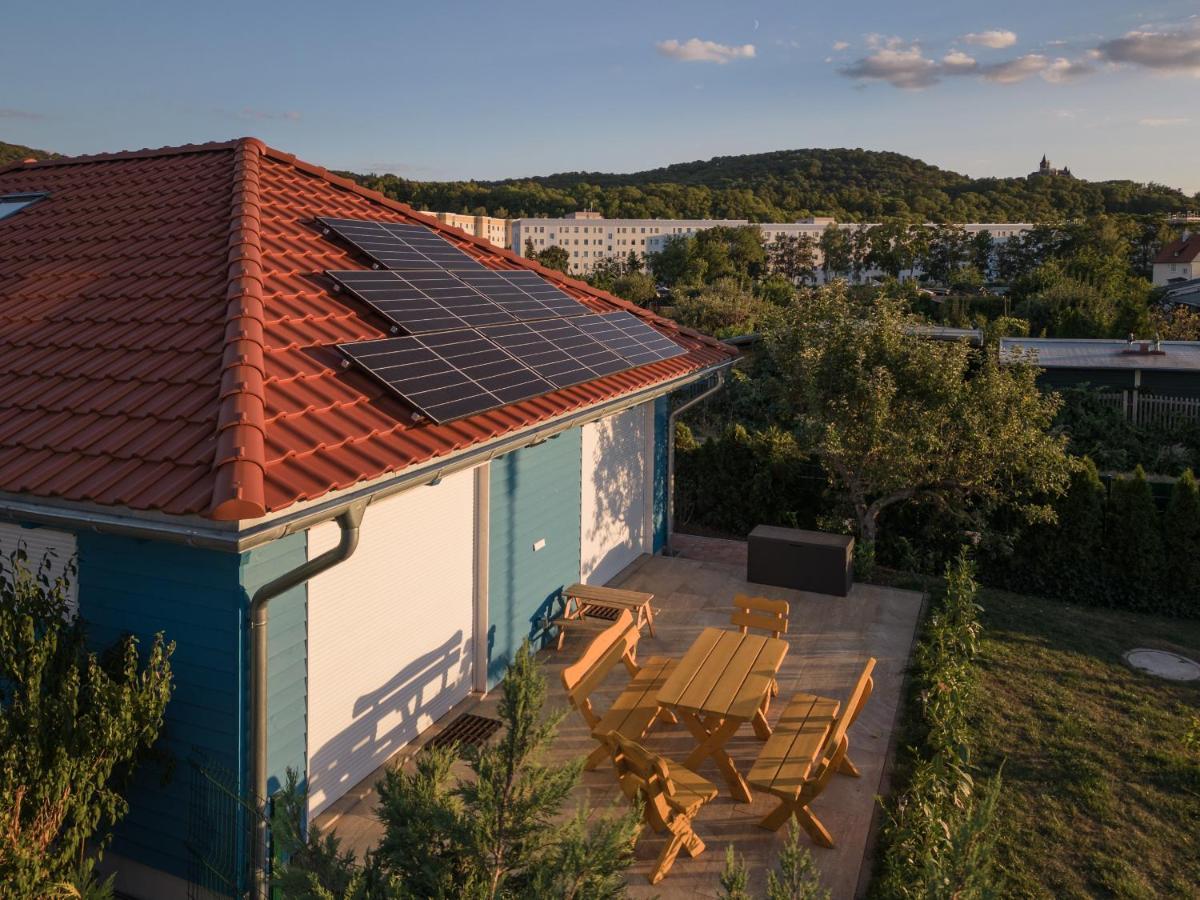 Blaues Ferienhaus ヴェルニゲローデ エクステリア 写真